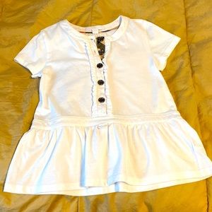 Burberry girl white peplum shirt great condition no spots